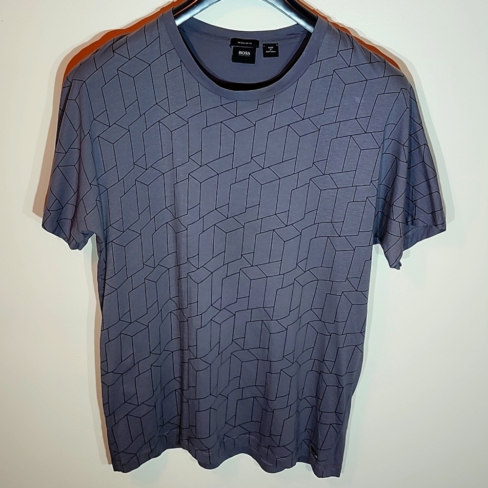 Hugo Boss Men's Geometric Print tshirt